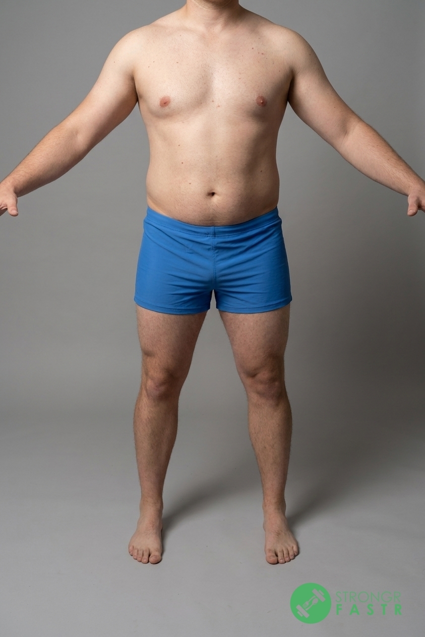 A 6'2", 250 lbs male at about 23% body fat