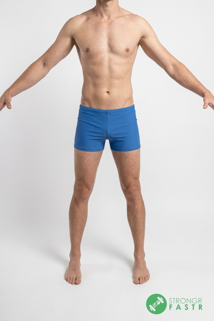 A 6'3", 160 lbs male at about 9% body fat