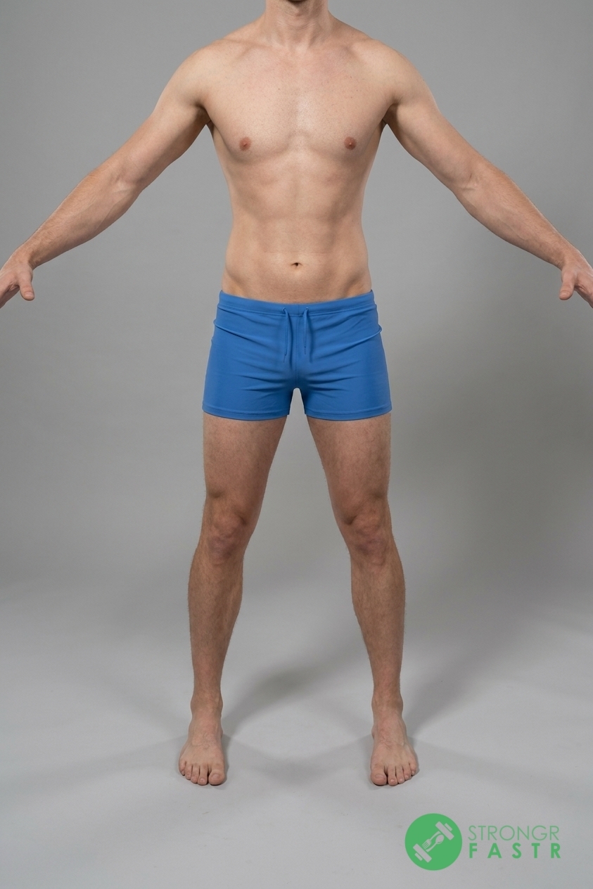 A 6'3", 170 lbs male at about 9% body fat