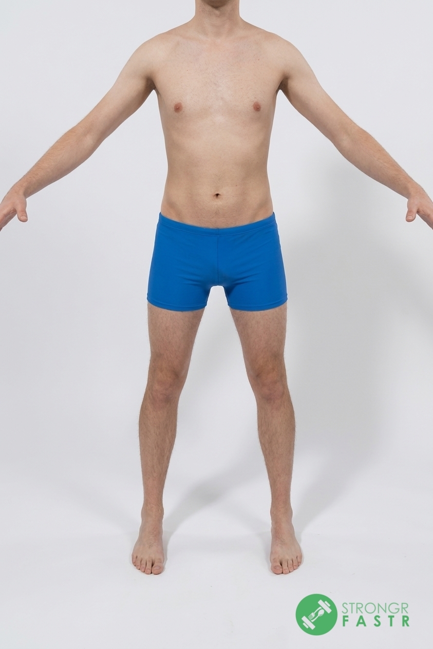 A 6'1", 160 lbs male at about 15% body fat