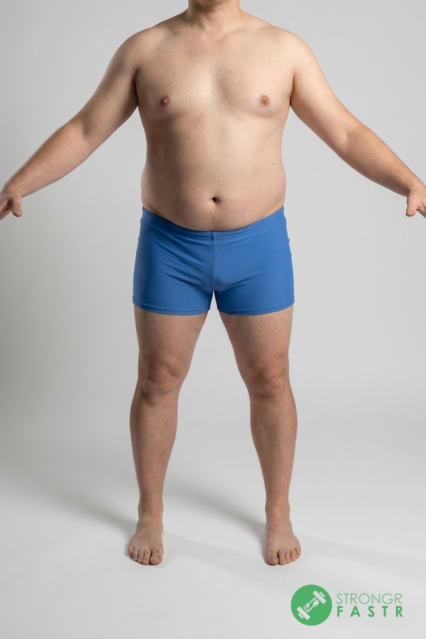 A 5'10", 230 lbs male at about 32% body fat