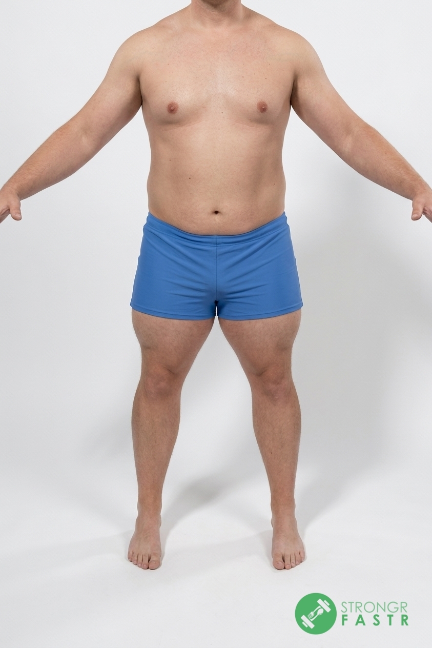 A 5'5", 200 lbs male at about 26% body fat
