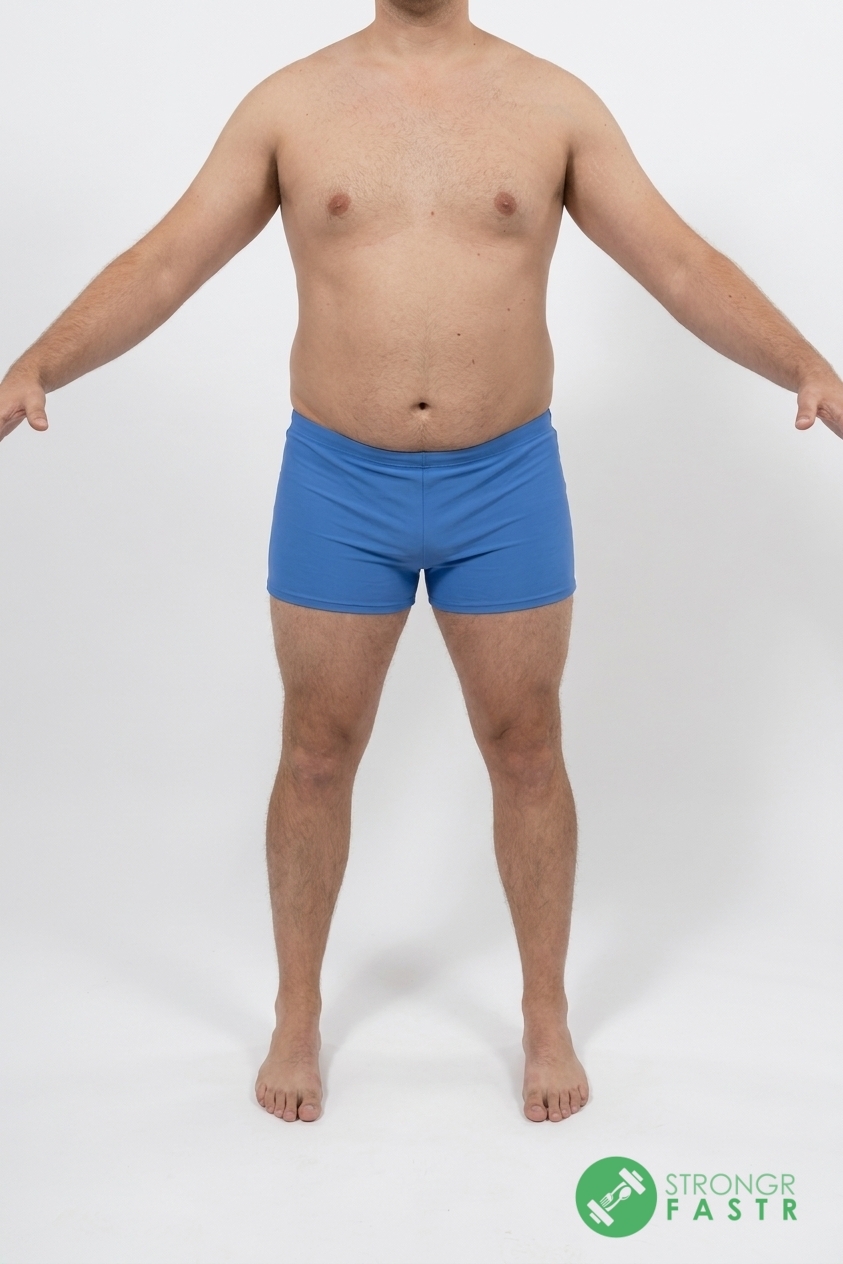 A 6'4", 260 lbs male at about 30% body fat