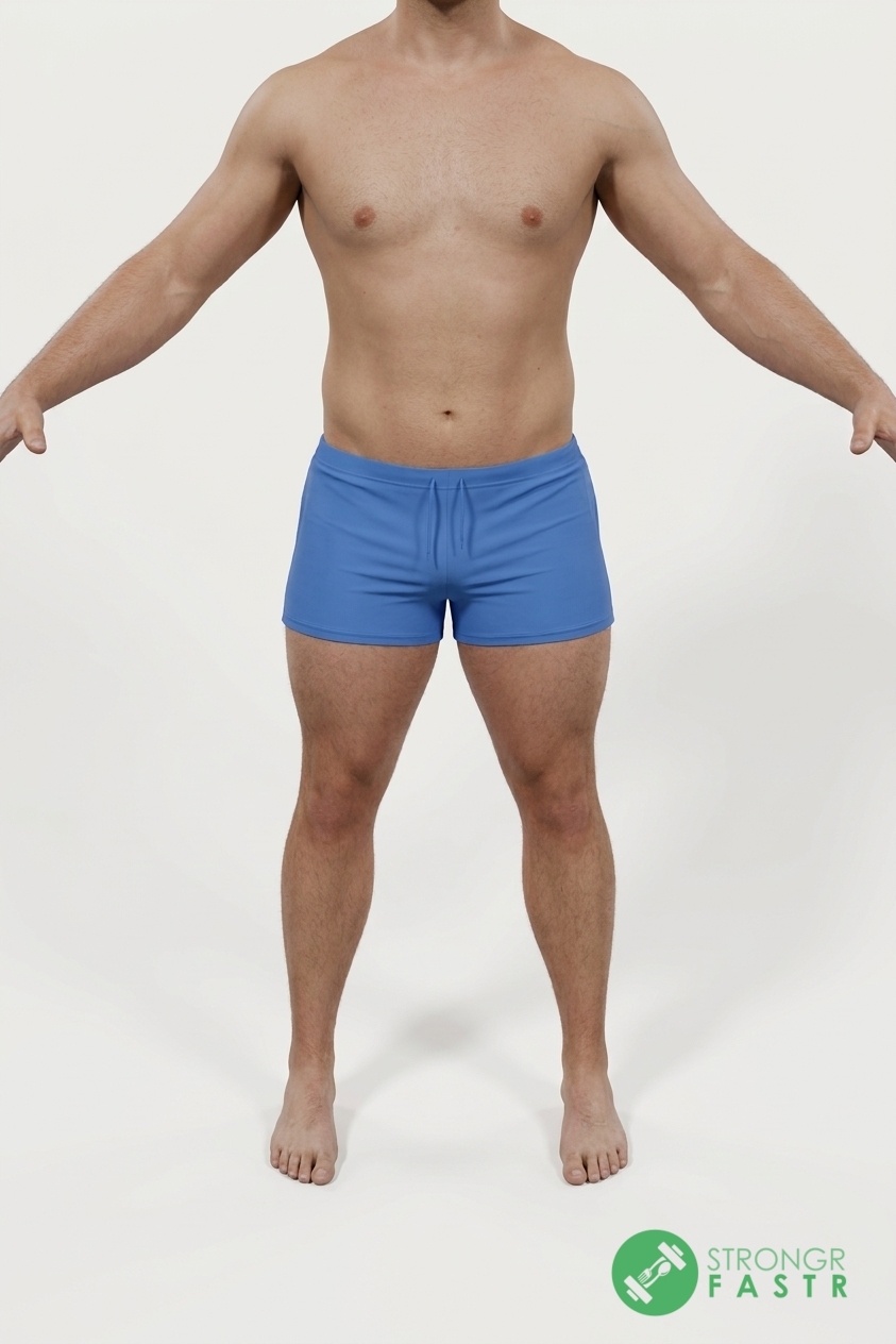 A 5'9", 190 lbs male at about 18% body fat