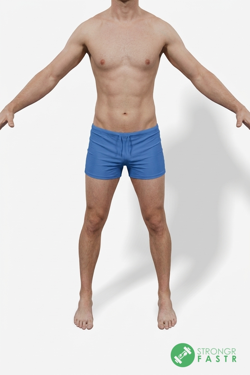 A 5'5", 120 lbs male at about 11% body fat
