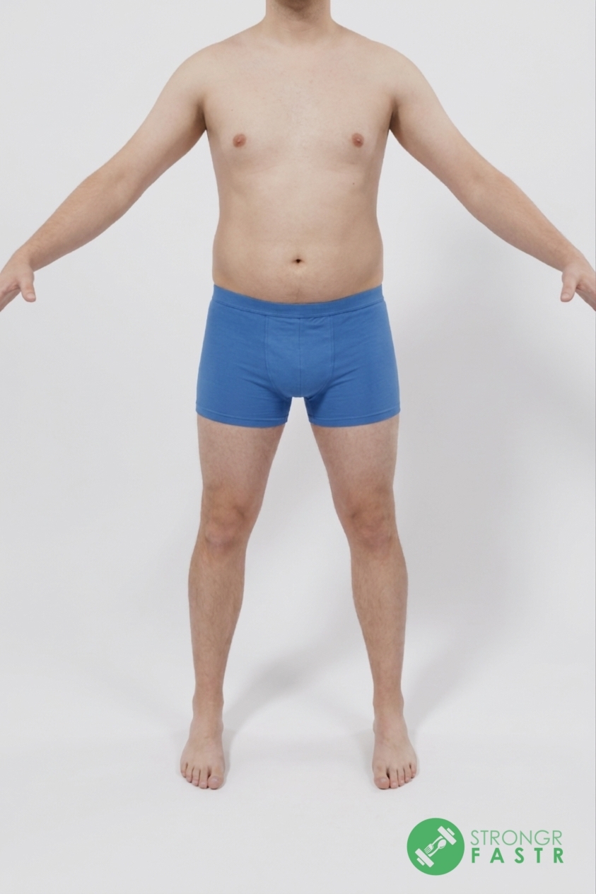 A 5'10", 180 lbs male at about 25% body fat