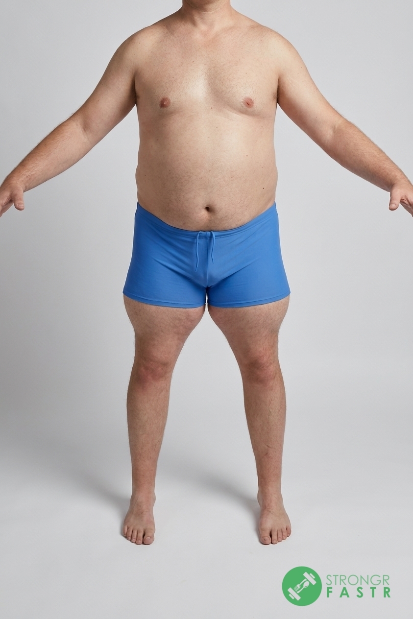 A 5'7", 210 lbs male at about 34% body fat