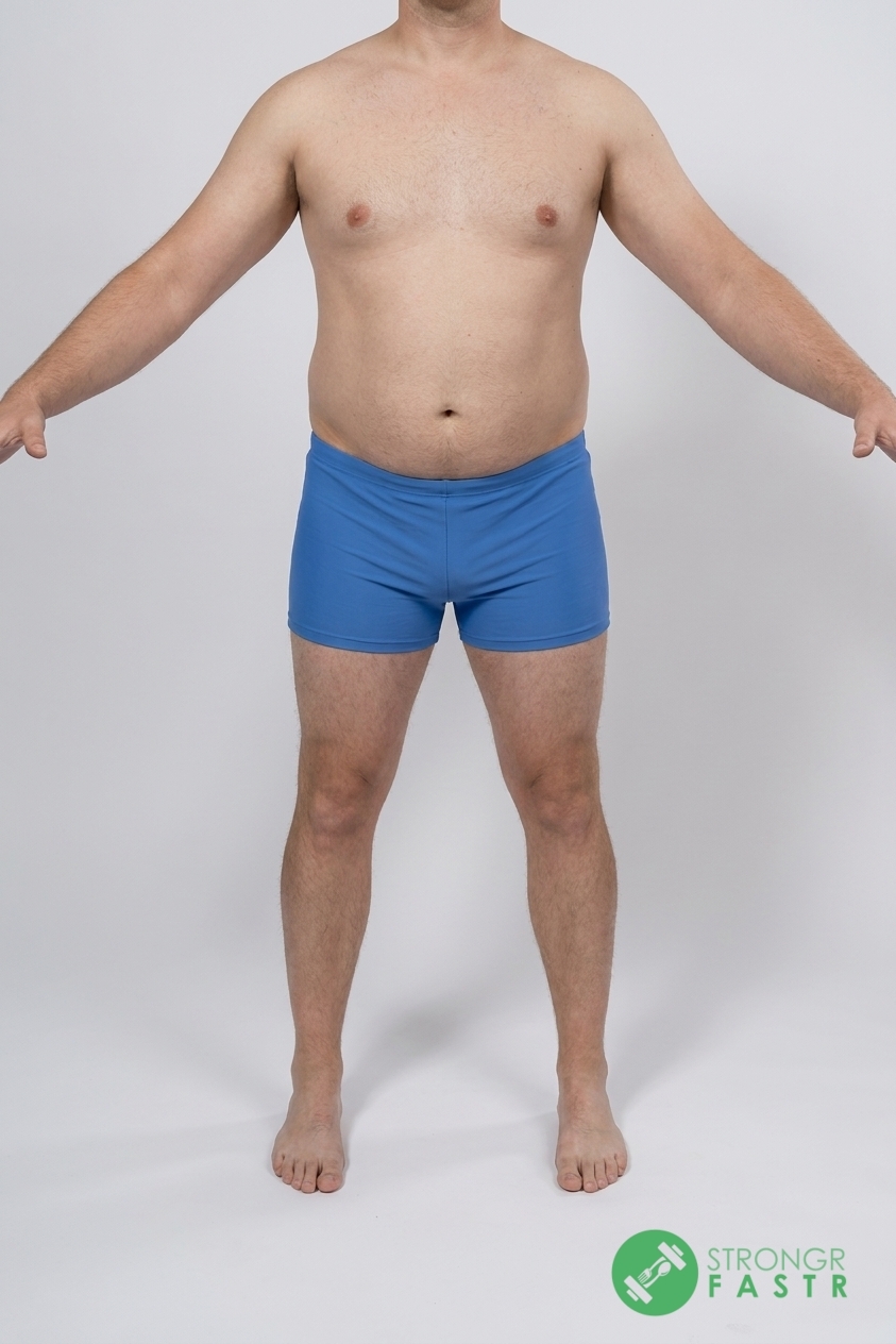 A 6'3", 250 lbs male at about 30% body fat