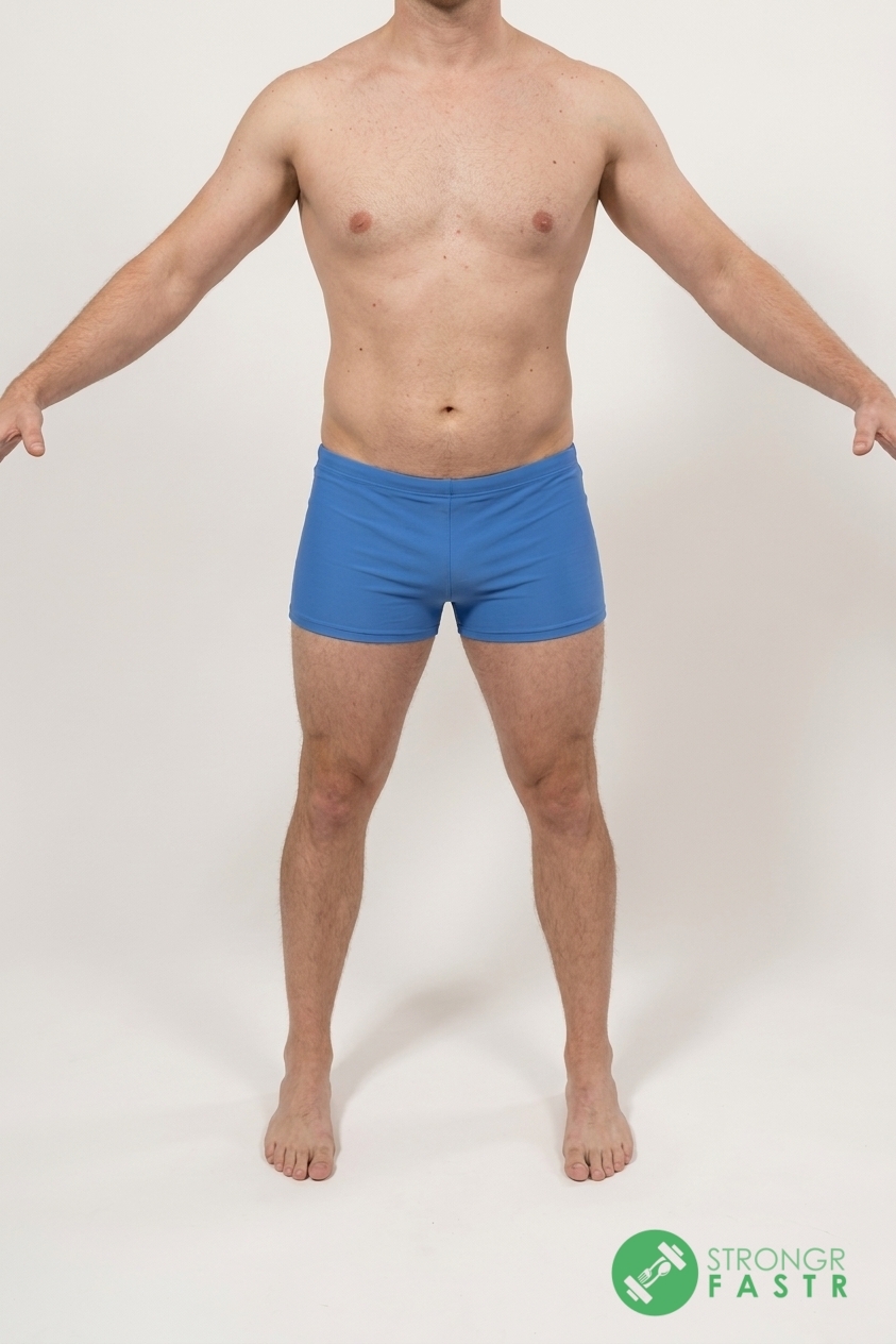 A 5'5", 150 lbs male at about 17% body fat