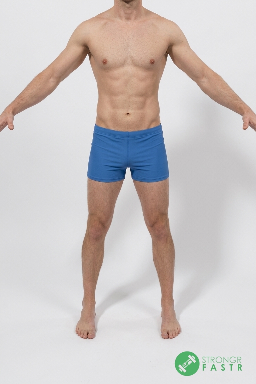 A 5'8", 130 lbs male at about 7% body fat