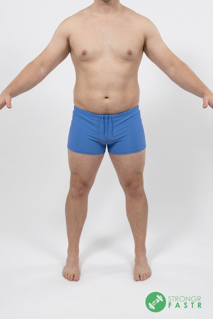 A 5'5", 180 lbs male at about 21% body fat