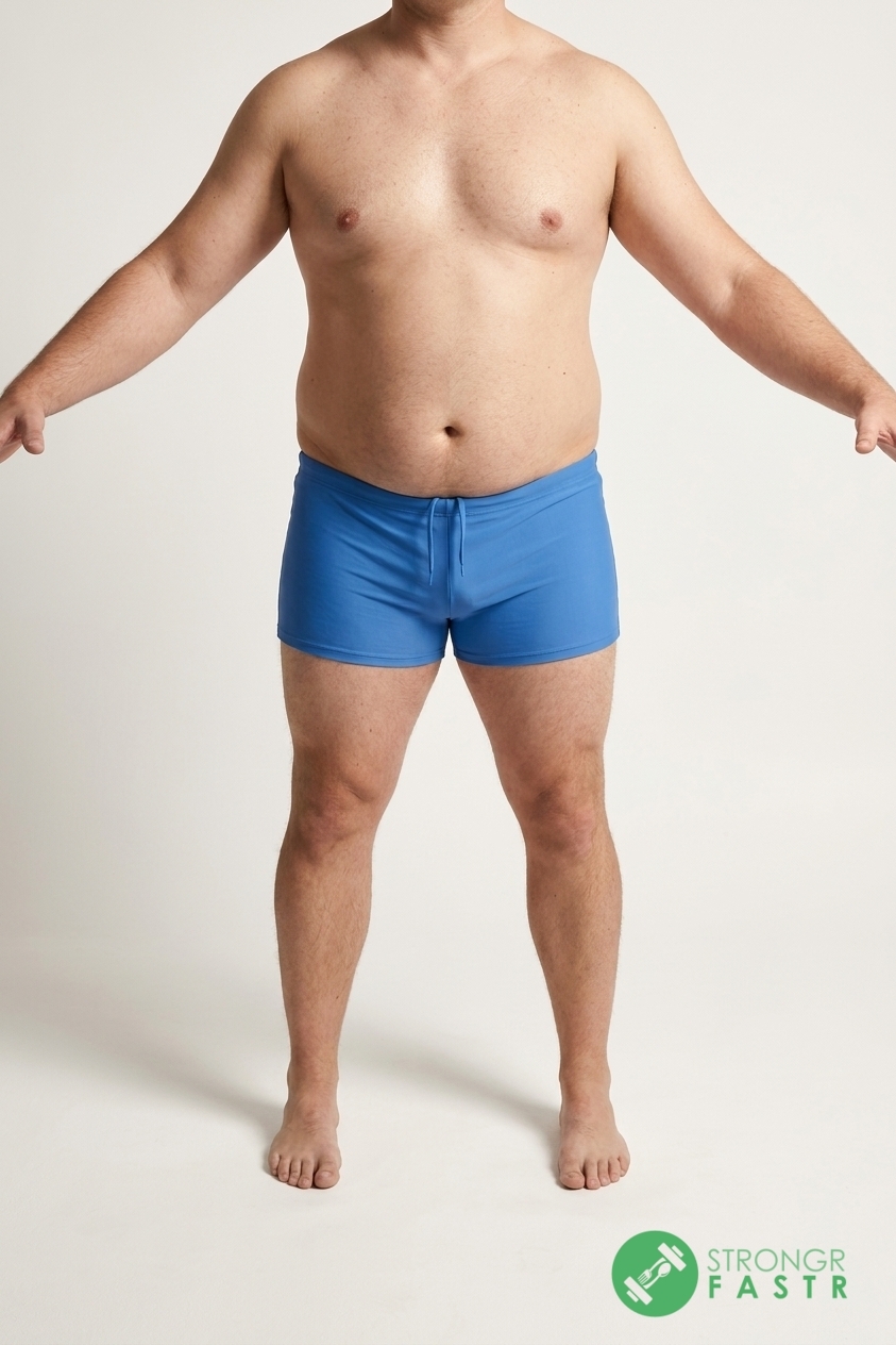 A 5'10", 240 lbs male at about 28% body fat