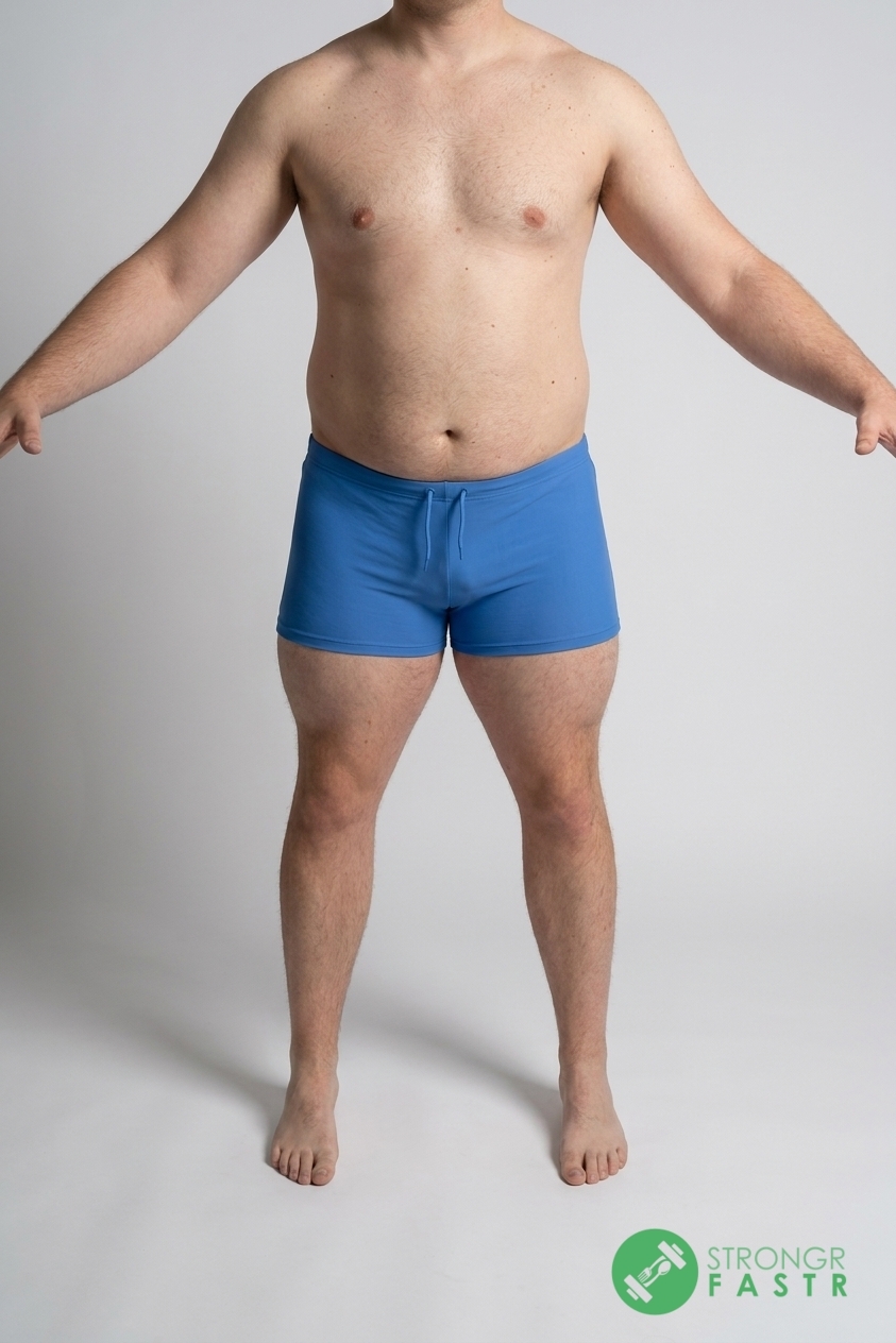 A 5'10", 230 lbs male at about 25% body fat