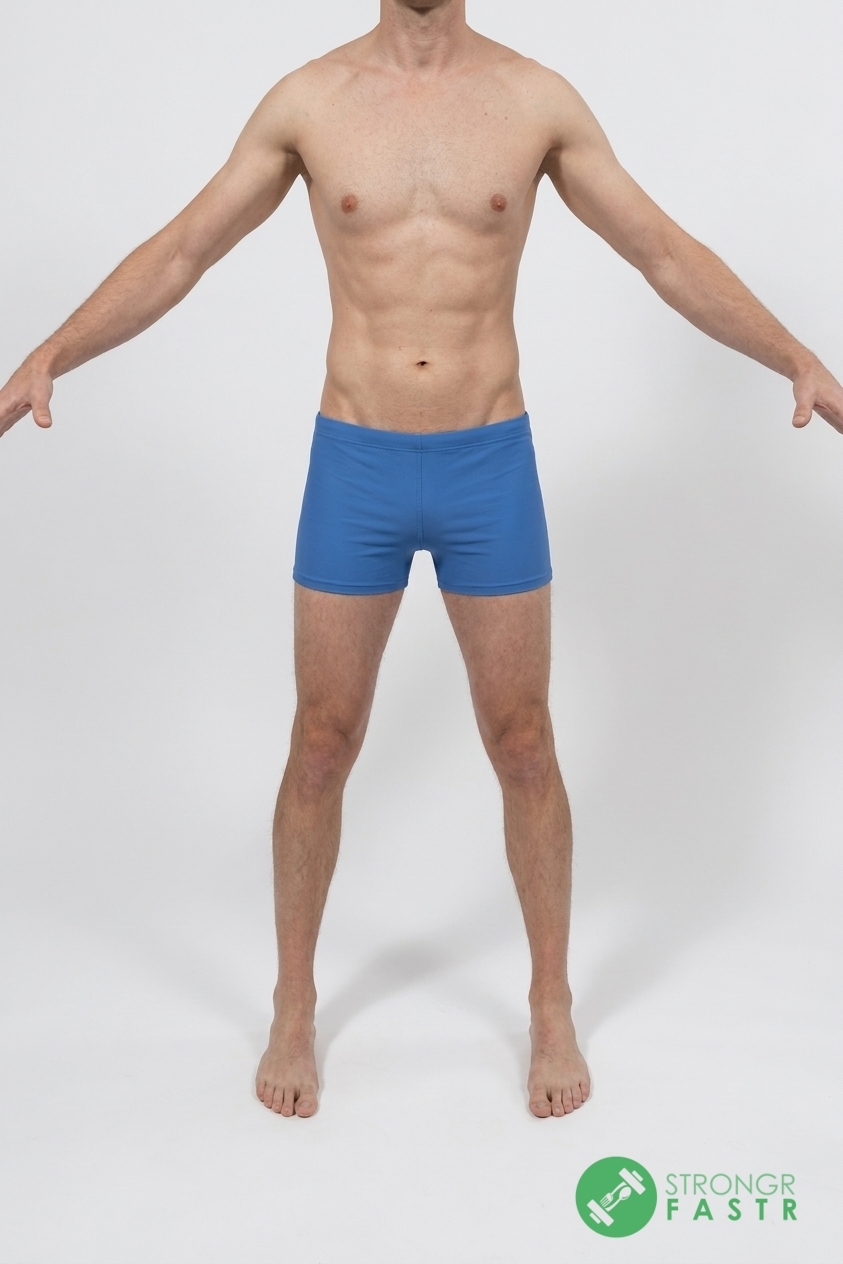 A 5'10", 130 lbs male at about 8% body fat