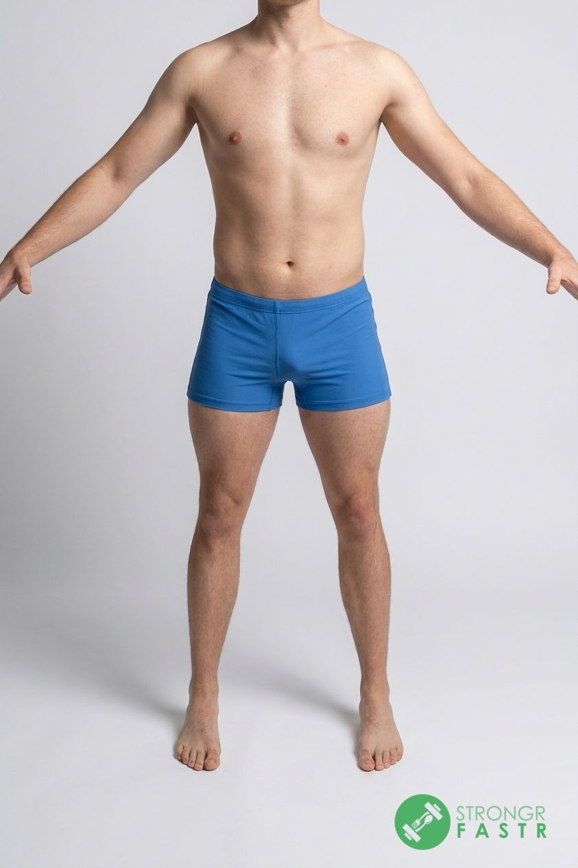 A 6'4", 220 lbs male at about 20% body fat