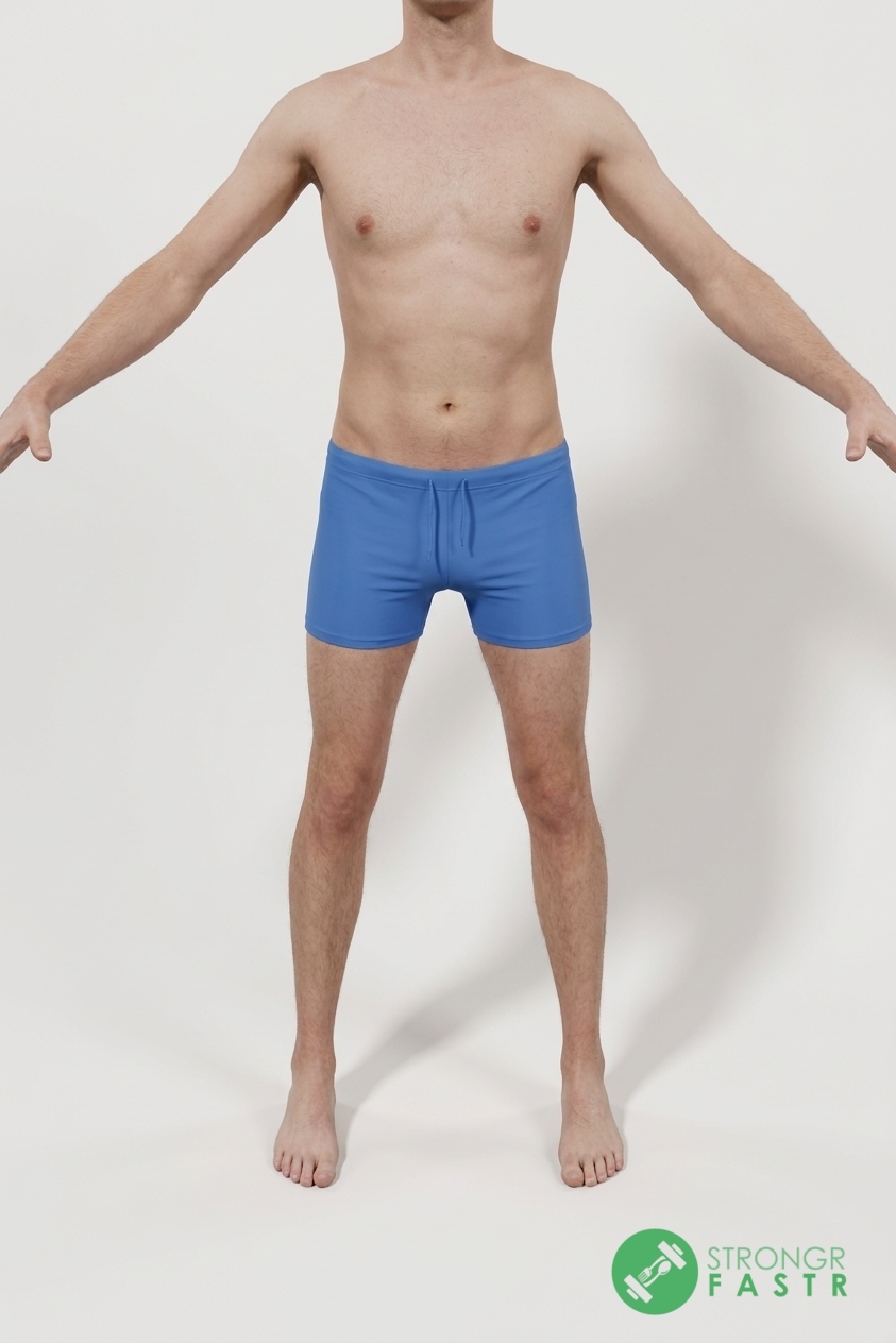 A 5'11", 140 lbs male at about 14% body fat