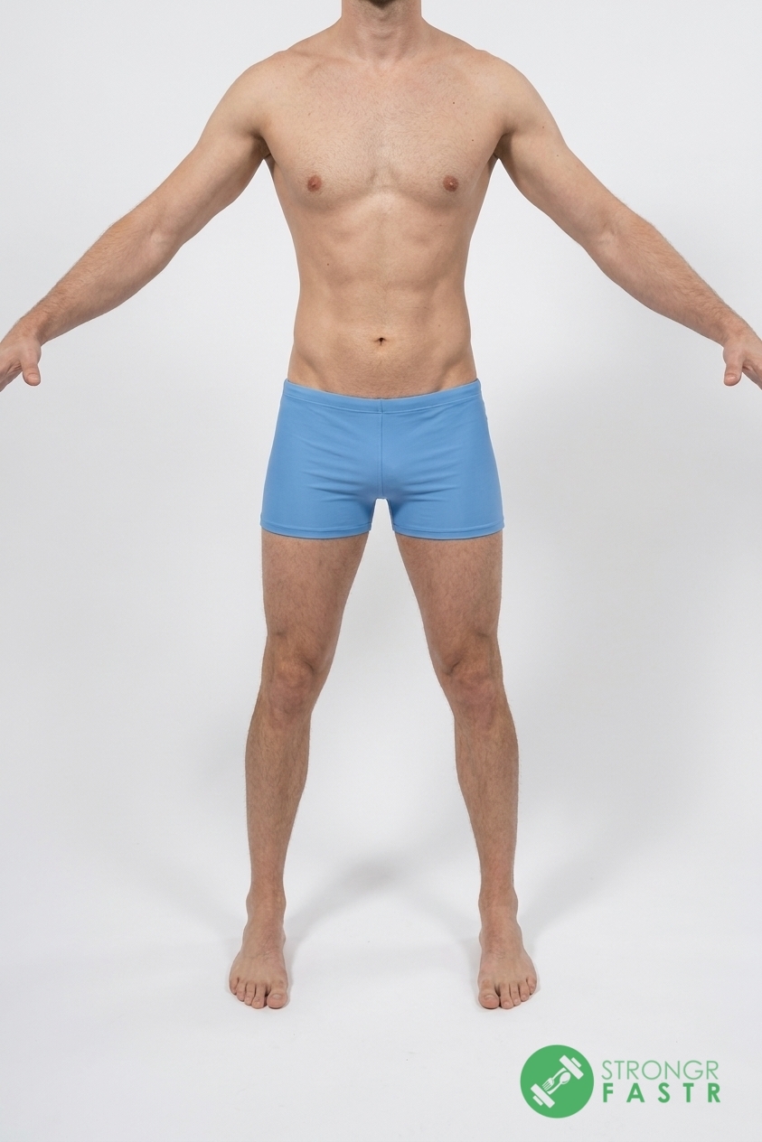 A 5'11", 140 lbs male at about 7% body fat