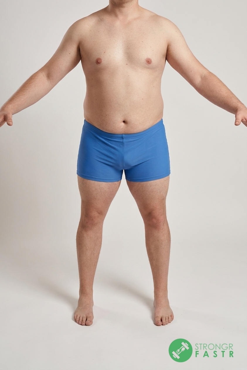 A 5'7", 200 lbs male at about 30% body fat