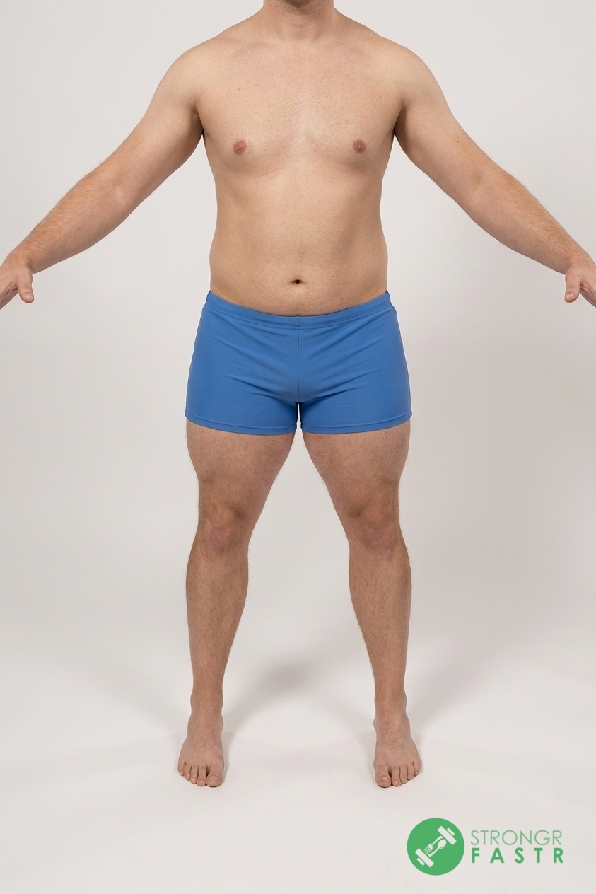 A 5'7", 190 lbs male at about 21% body fat