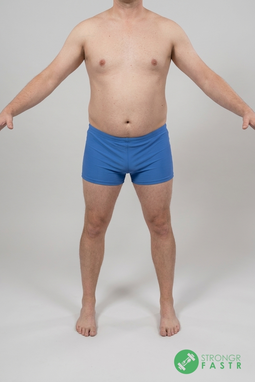 A 5'7", 180 lbs male at about 27% body fat