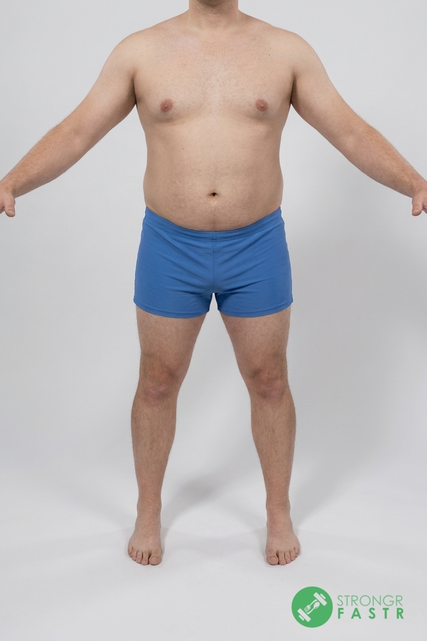 A 5'8", 210 lbs male at about 31% body fat