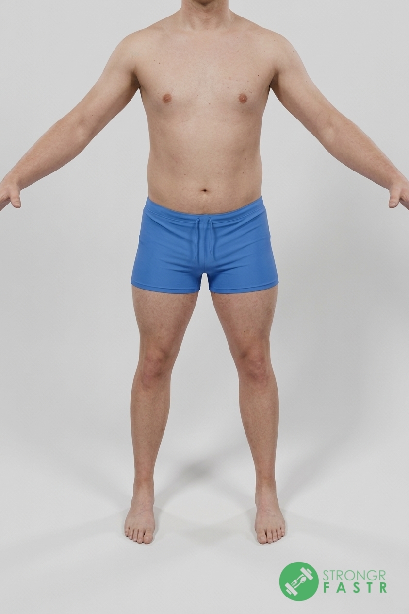 A 6'2", 220 lbs male at about 22% body fat