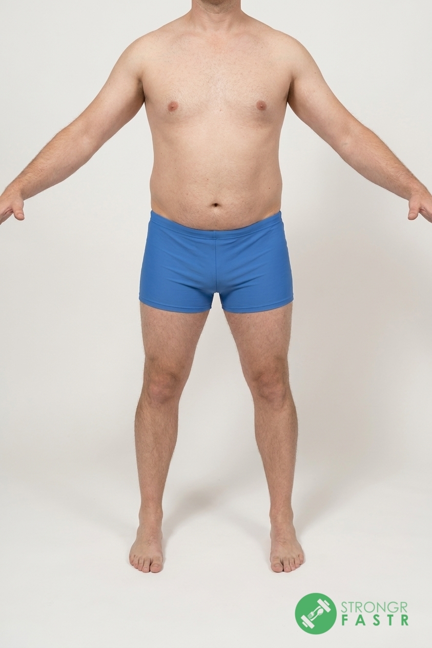 A 5'10", 200 lbs male at about 28% body fat