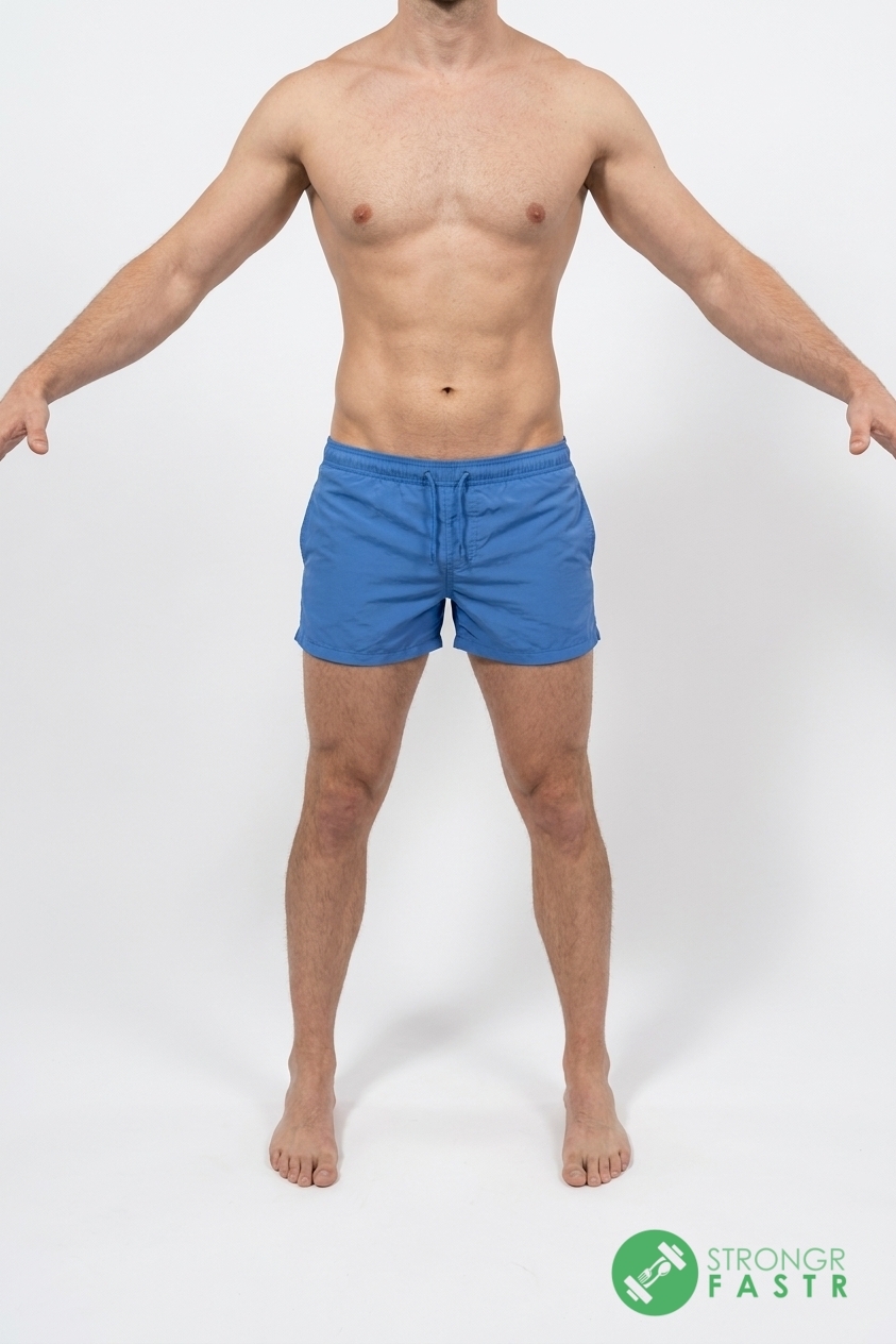 A 5'8", 140 lbs male at about 7% body fat