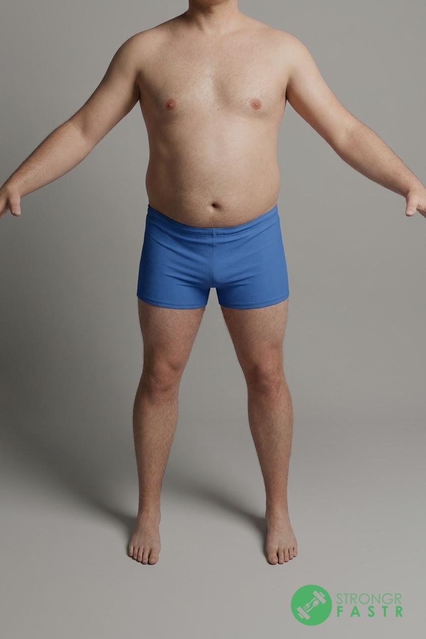 A 5'11", 210 lbs male at about 32% body fat