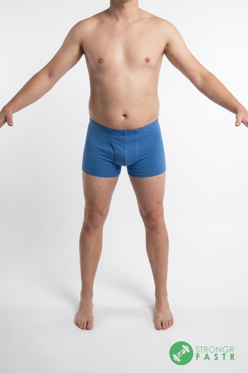A 5'11", 190 lbs male at about 27% body fat