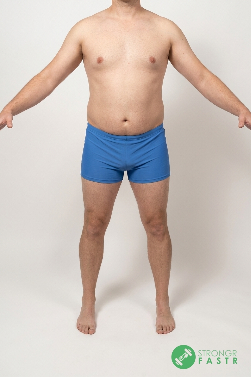 A 6'3", 250 lbs male at about 28% body fat