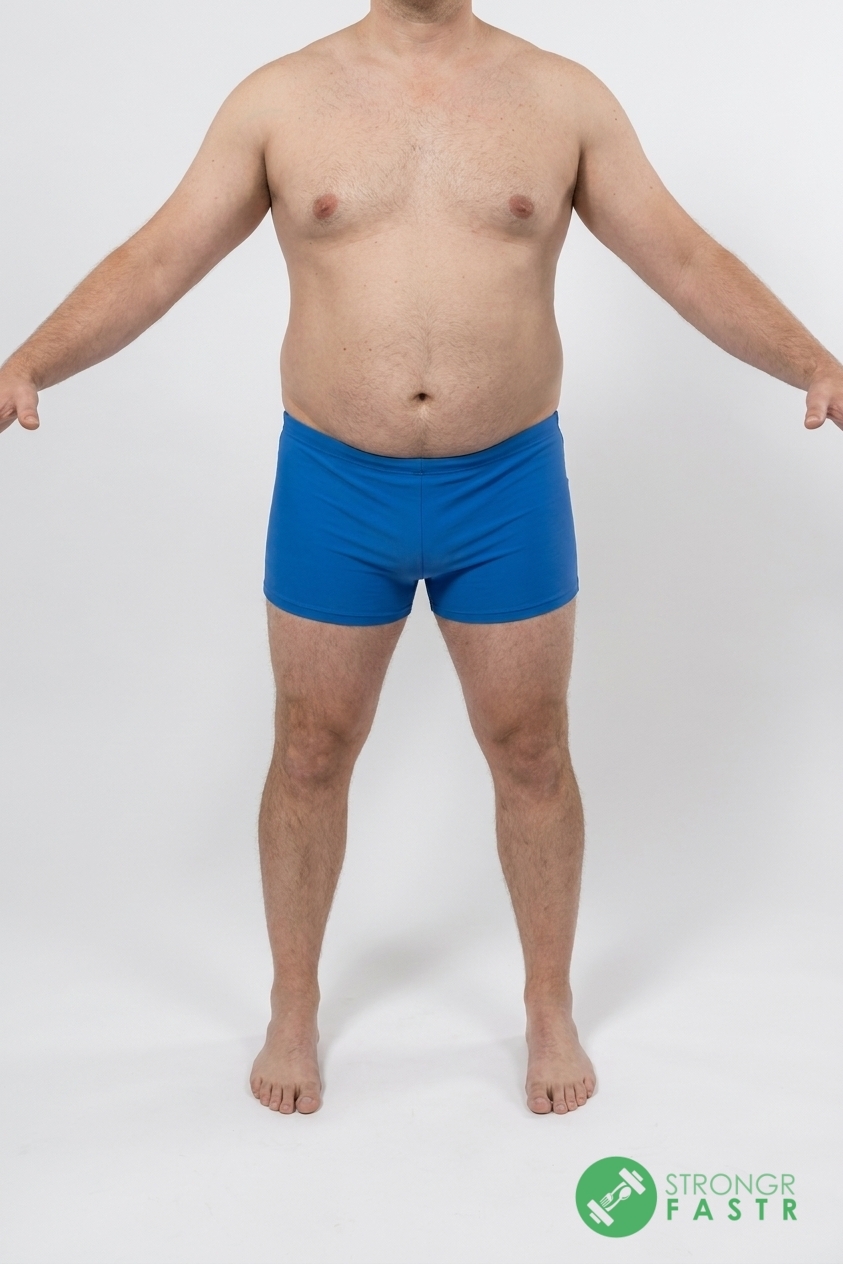 A 5'9", 220 lbs male at about 30% body fat