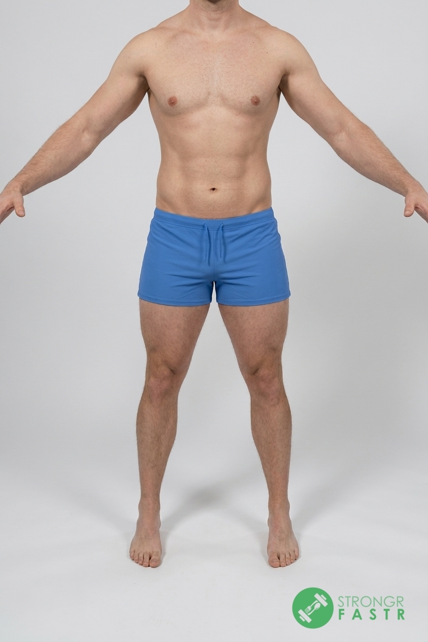 A 5'11", 190 lbs male at about 13% body fat