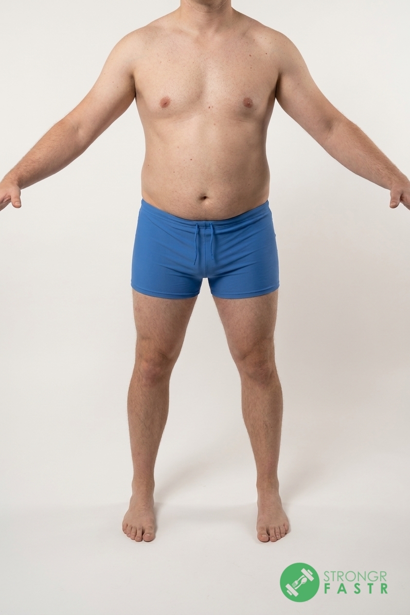 A 5'7", 200 lbs male at about 24% body fat