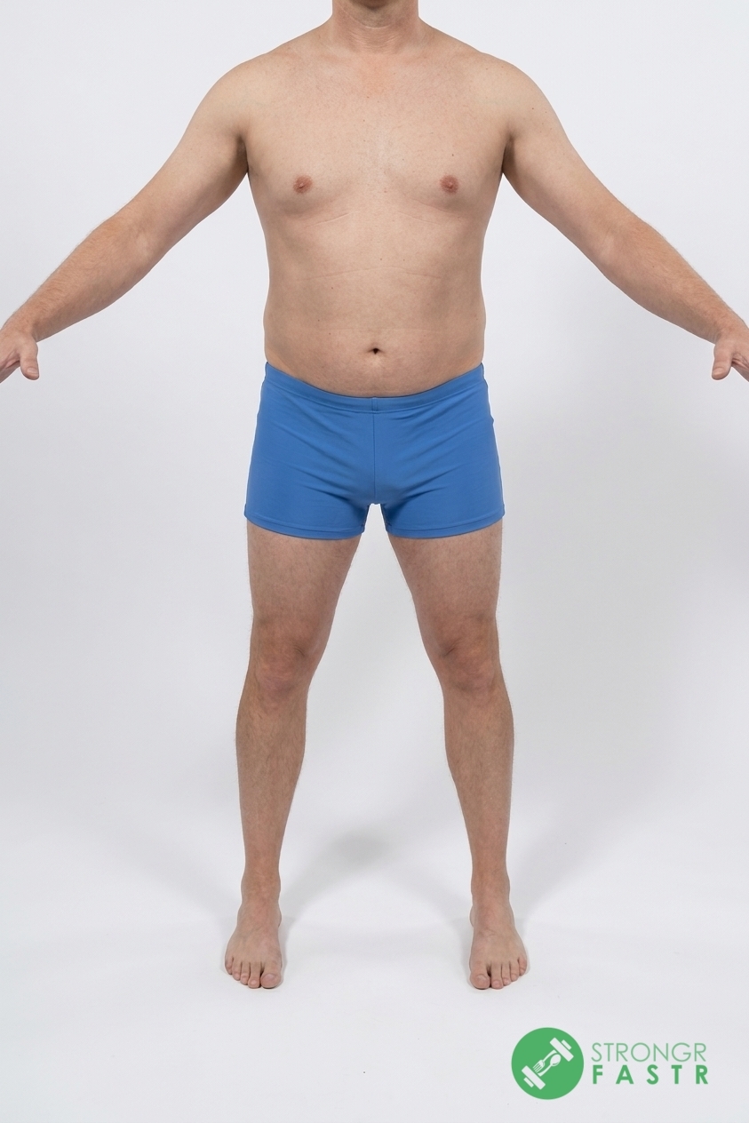 A 5'8", 180 lbs male at about 24% body fat