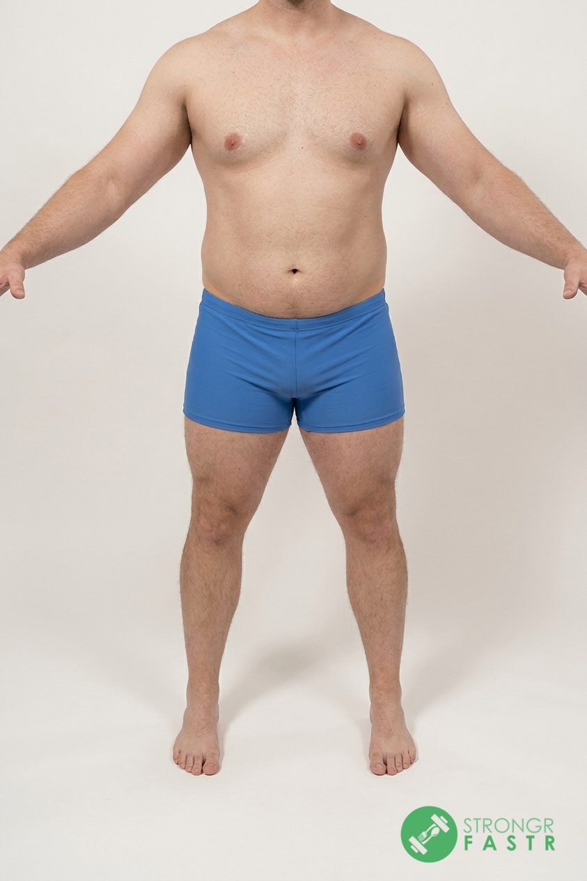 A 5'6", 200 lbs male at about 21% body fat