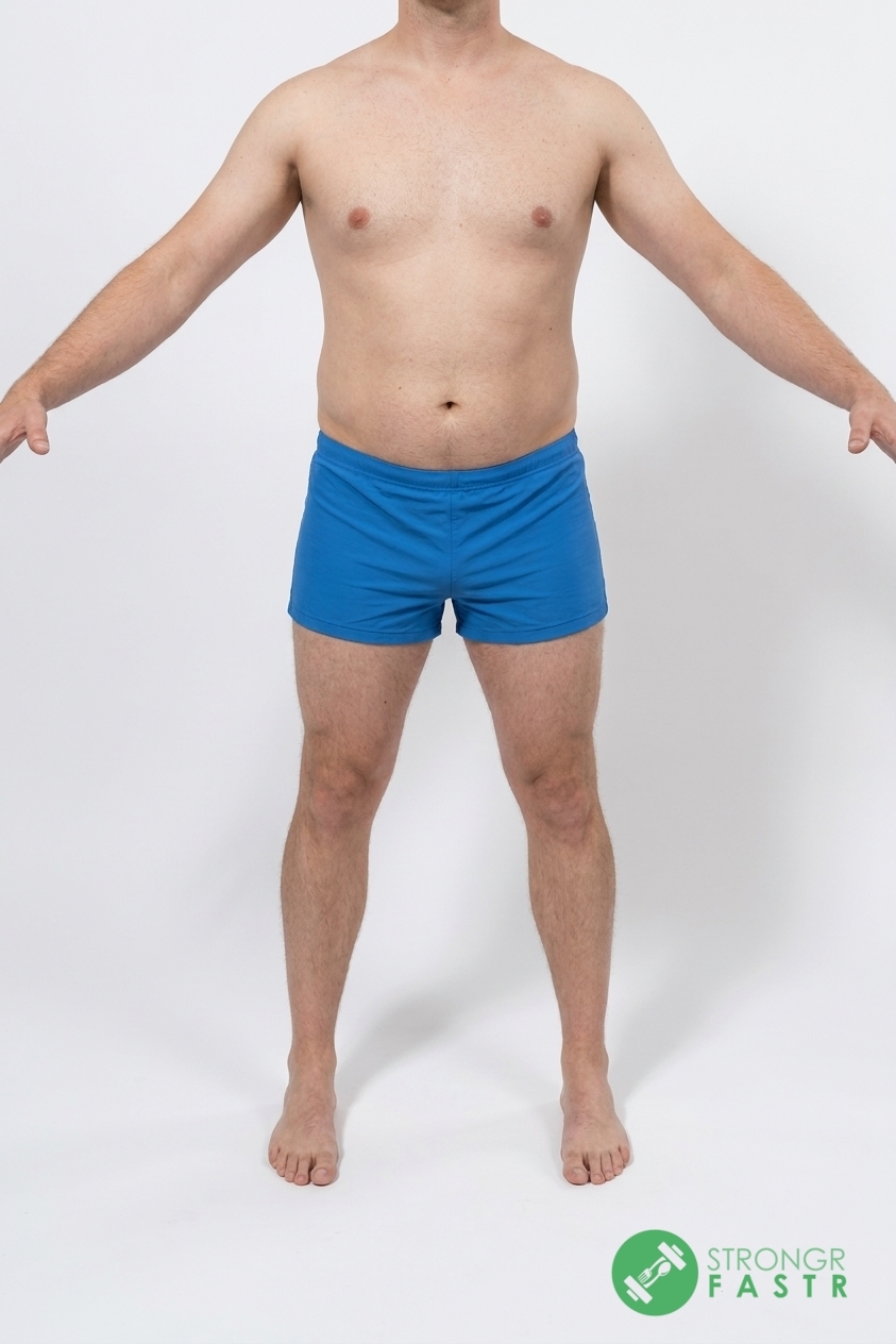 A 5'8", 170 lbs male at about 24% body fat
