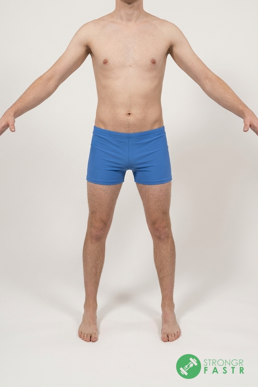 A 5'11", 160 lbs male at about 22% body fat