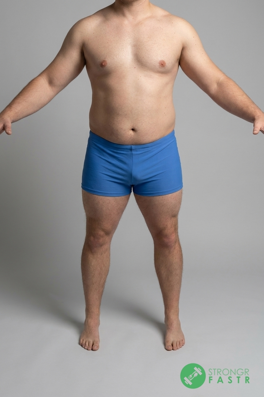 A 5'10", 240 lbs male at about 26% body fat