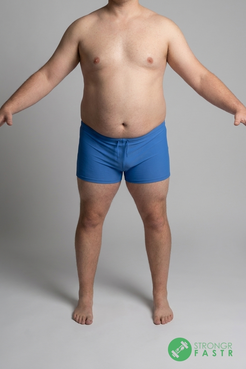 A 5'7", 220 lbs male at about 33% body fat