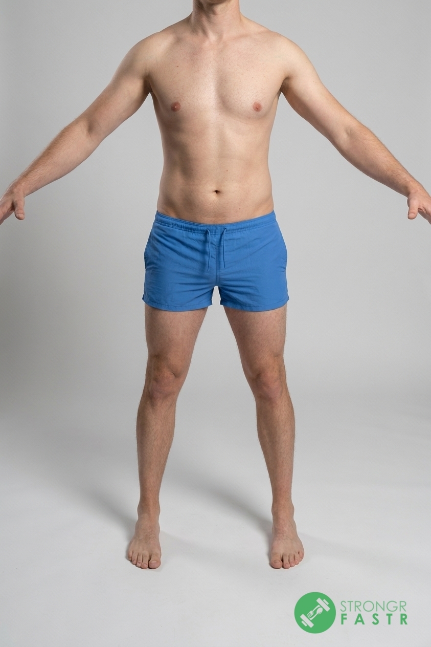 A 5'6", 130 lbs male at about 13% body fat