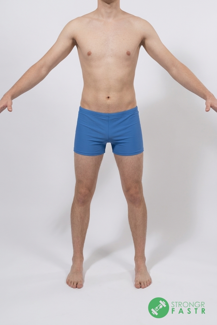 A 6'4", 180 lbs male at about 16% body fat