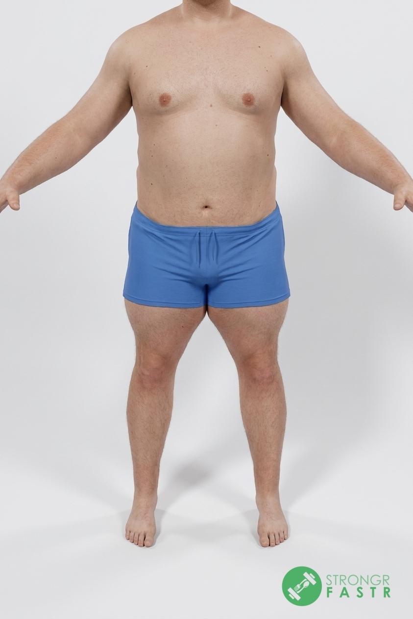A 5'7", 250 lbs male at about 31% body fat