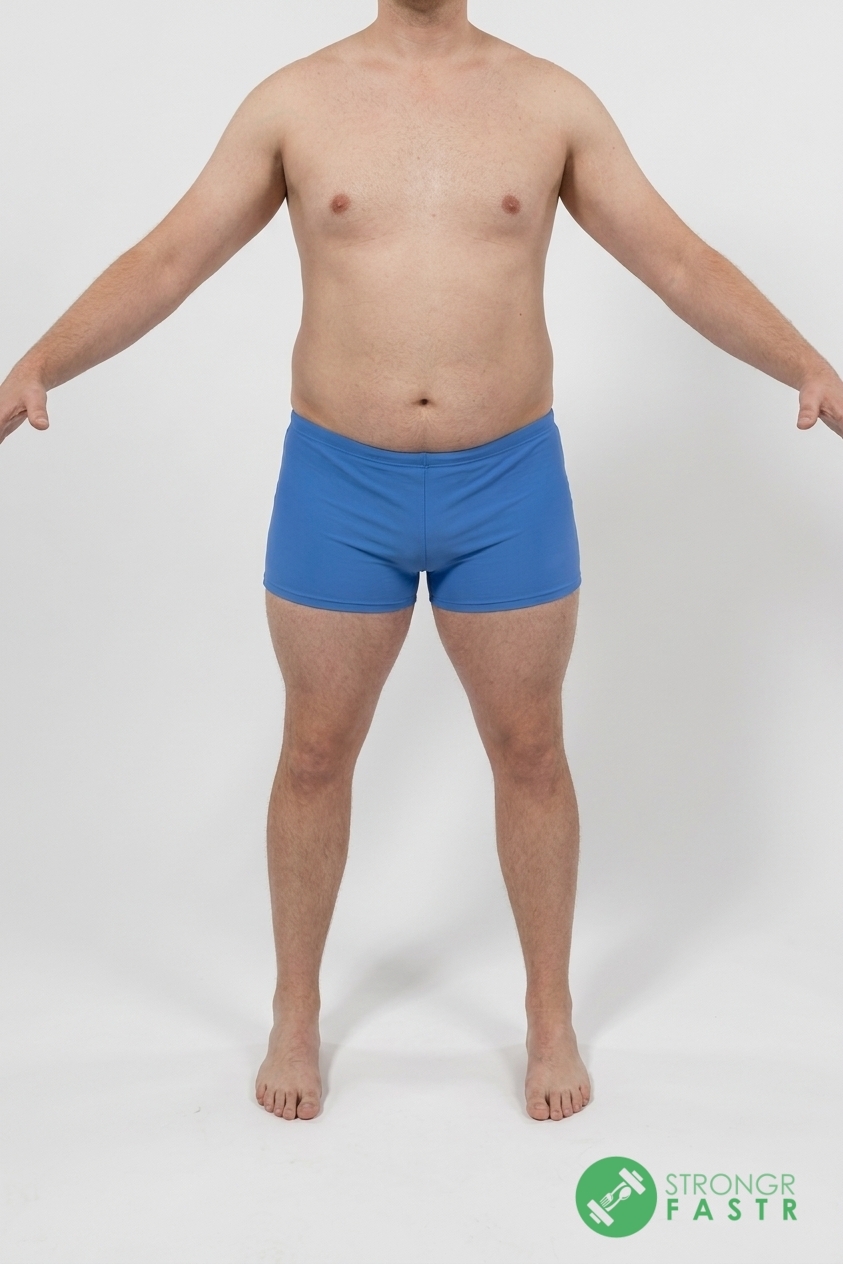A 6'2", 230 lbs male at about 30% body fat