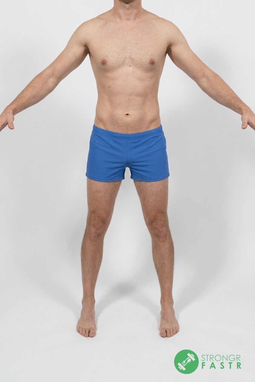 A 6'3", 160 lbs male at about 11% body fat