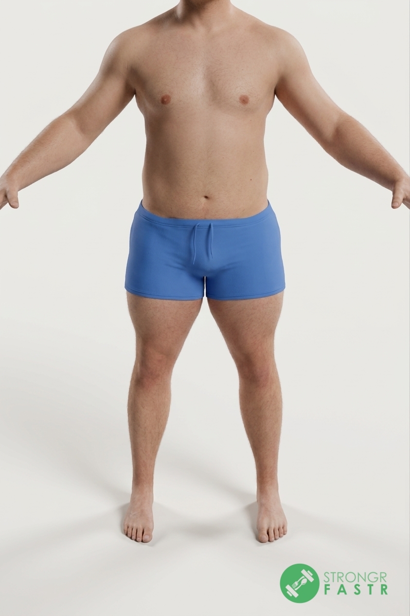 A 5'8", 210 lbs male at about 22% body fat