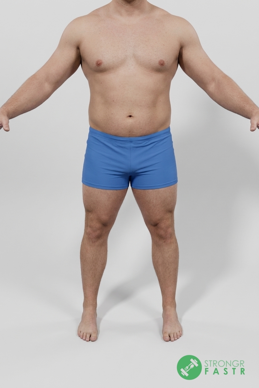 A 5'7", 210 lbs male at about 20% body fat