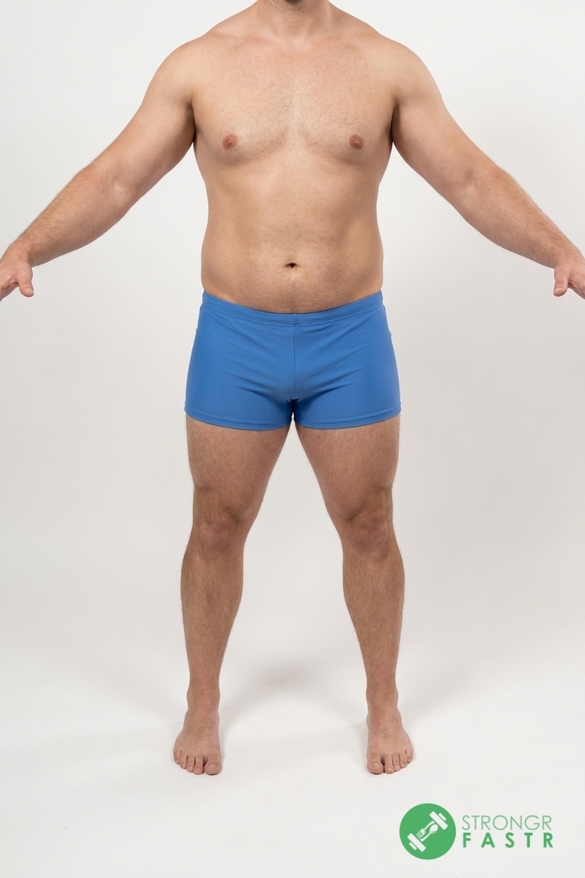 A 5'9", 220 lbs male at about 17% body fat