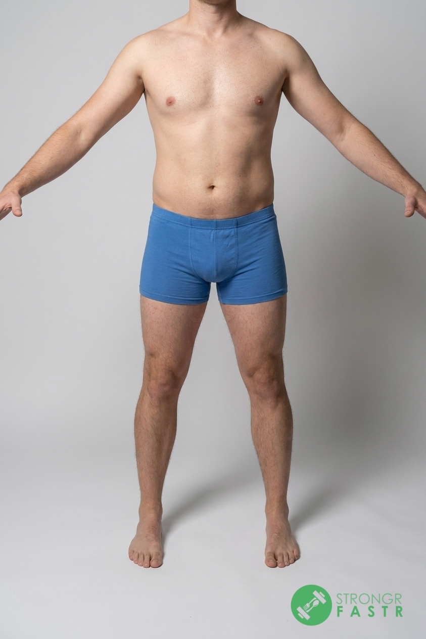 A 6'4", 220 lbs male at about 23% body fat