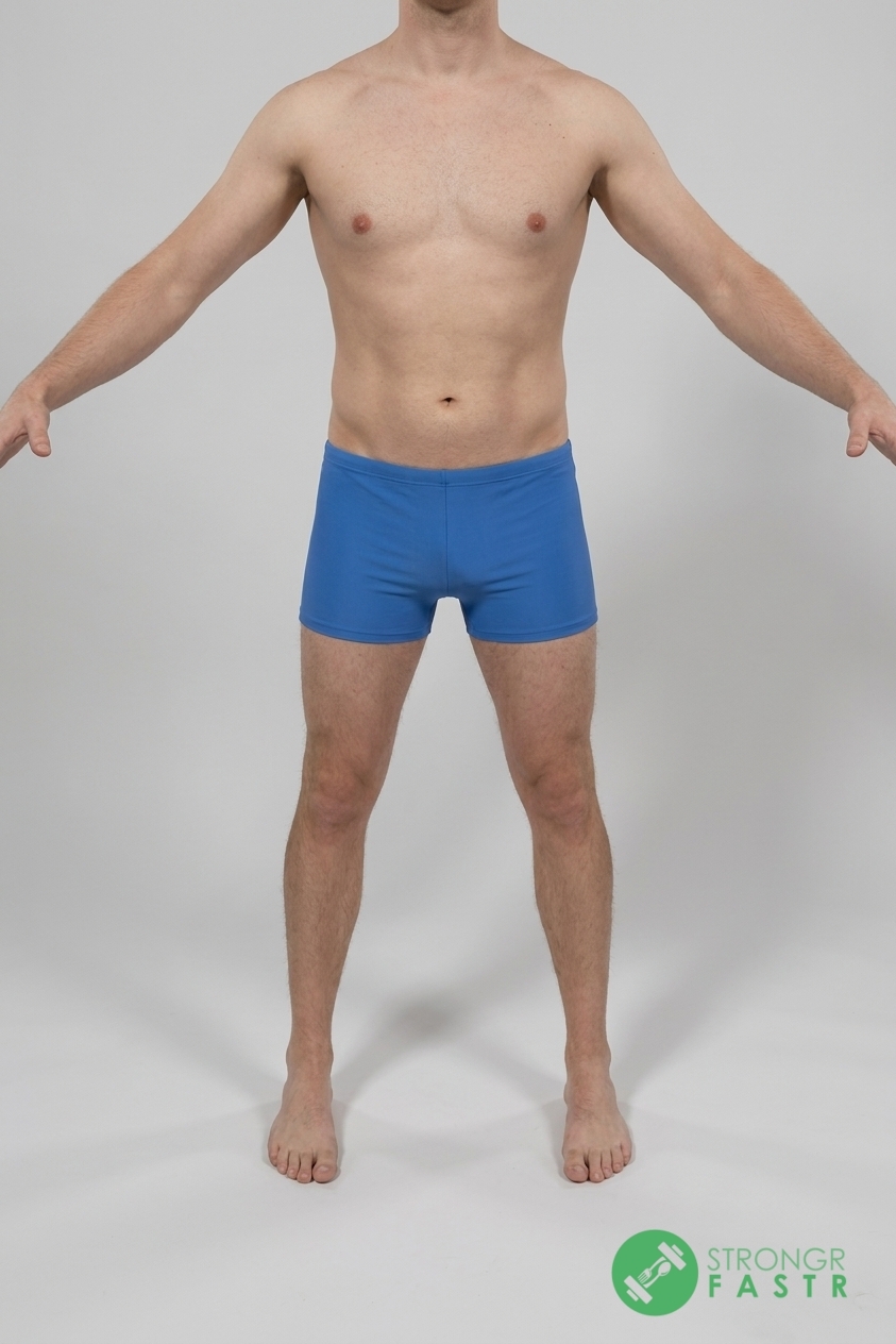 A 5'6", 140 lbs male at about 17% body fat